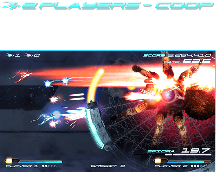 2PLAYERS-COOP : 2人同時プレイが可能となり、更に熱く・戦略的なゲームプレイが楽しめるように！